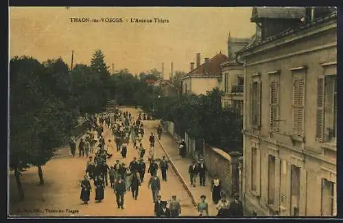 AK Thaon-les-Vosges, L`Avenue Thiers