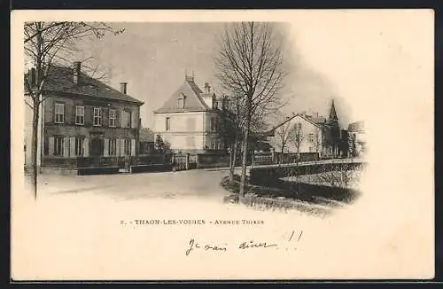 AK Thaon-les-Vosges, Avenue Thiers