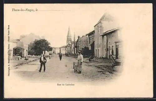 AK Thaon-les-Vosges, Rue de Lorraine