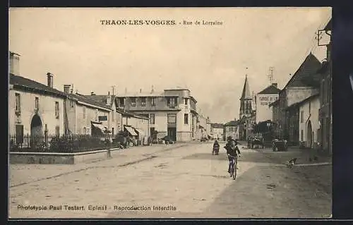 AK Thaon-les-Vosges, Rue de Lorraine