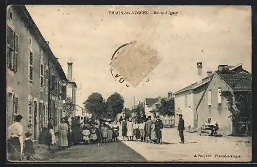 AK Thaon-les-Vosges, Route d`Igney