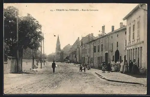 AK Thaon-les-Vosges, Rue de Lorraine