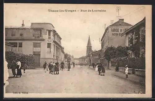 AK Thaon-les-Vosges, Rue de Lorraine