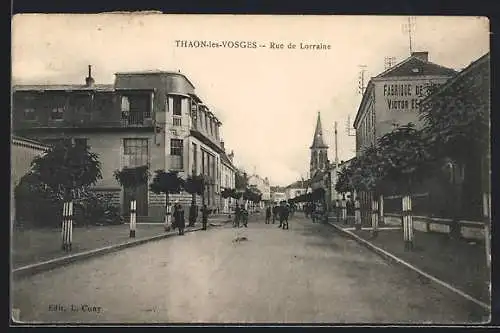 AK Thaon-les-Vosges, Rue de Lorraine