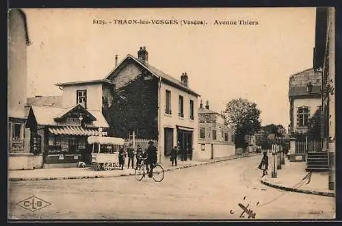 AK Thaon-les-Vosges, Avenue Thiers