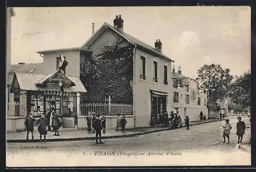 AK Thaon /Vosges, Avenue Thiers