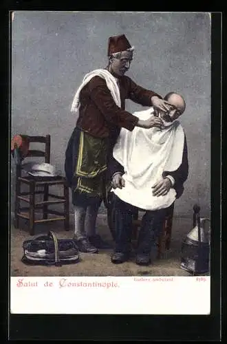 AK Constantinople, Barbier ambulant