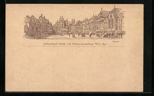 AK Wien, Internationale Musik- und Theater-Ausstellung 1892, Ortsansicht von Altwien