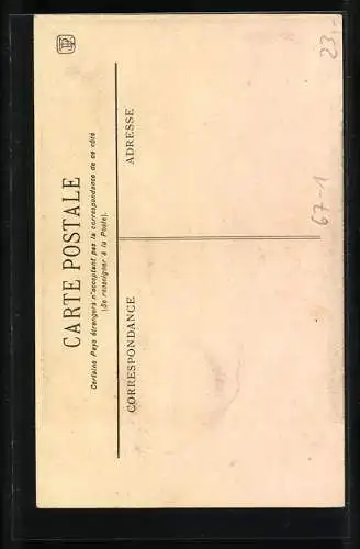 AK Bruxelles, Exposition Universelle et Internationale 1910, Schmied steht am Amboss, Wappen