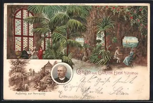 Lithographie Itzehoe, Gasthaus Garten Eden