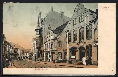 AK Itzehoe, Conditorei-Café, Breitestrasse