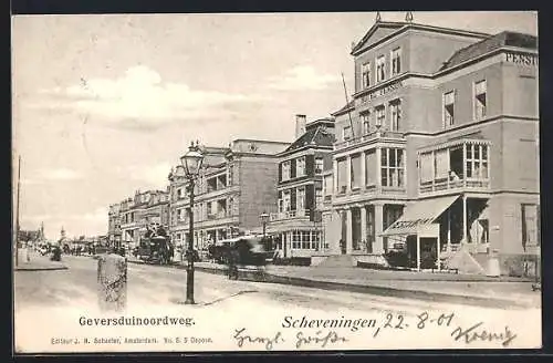 AK Scheveningen, Geversduinoordweg, Hotel-Pension