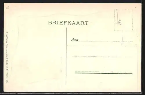 Präge-AK `s-Gravenhage, Gevangenpoort, Nationalflagge