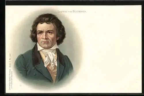 AK Portrait des Musikers Ludwig van Beethoven