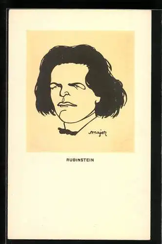 AK Portrait von Rubinstein, Komponist