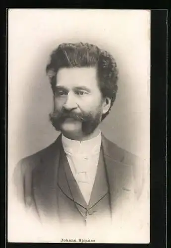 AK Porträt Komponist Johann Strauss