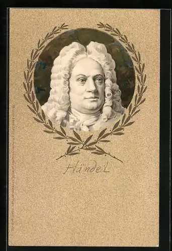 AK Georg Friedrich Händel, Komponist, 16585-1759