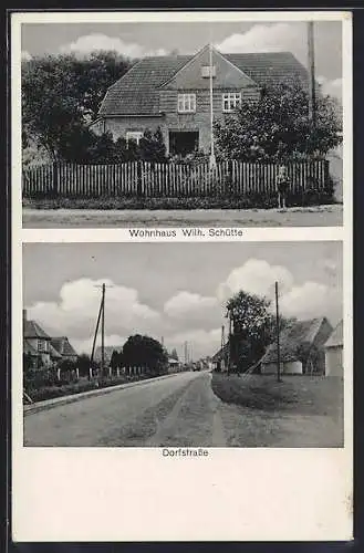 AK Schweringhausen /Krs. Grafsch. Diepholz, Wohnhaus Wilh. Schütte, Dorfstrasse
