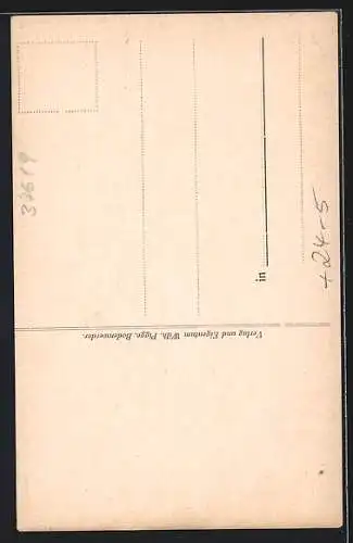 AK Bodenwerder, Kirchstrasse beim Hochwasser am 5.-7. Februar 1909