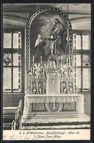 AK Wien, K. k. Krankenhaus Rudolfstiftung, Herz-Jesu-Altar