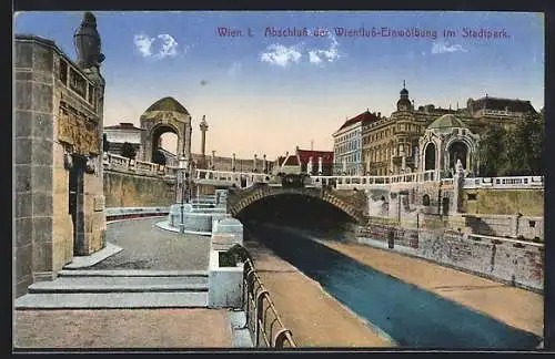 AK Wien, Abschluss der Wienfluss-Einwölbung im Stadtpark