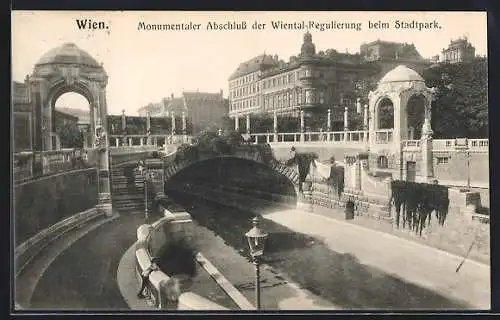 AK Wien I, Monumentaler Abschluss der Wiental-Regulierung beim Stadtpark