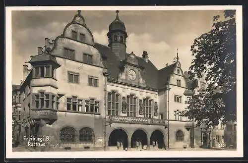 AK Freiburg i. B., Partie am Rathaus