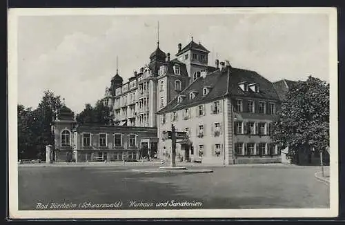 AK Bad Dürrheim /Schwarzwald, Kurhaus und Sanatorium