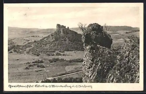 AK Gerolstein /Eifel, Blick von der Munterley auf den Auberg