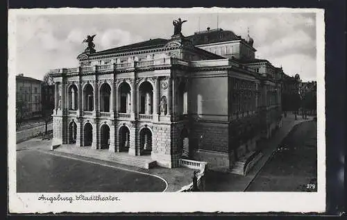 AK Augsburg, Blick aufs Stadttheater