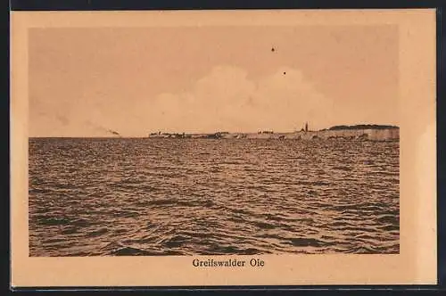 AK Greifswalder Oie, Küstenansicht