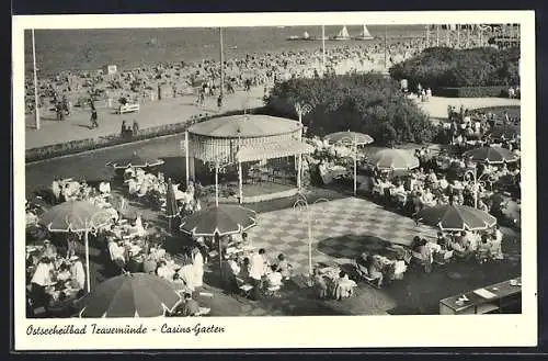 AK Travemünde, Casino-Garten mit Kurgästen