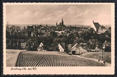 AK Freiberg i. Sa., Ortsansicht von Nordosten