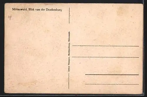 AK Mittenwald, Pension Drachenburg