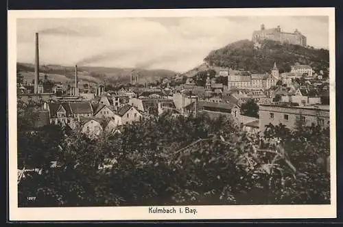 AK Kulmbach i. Bay., Ortsansicht mit Schloss