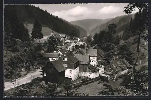 AK Dürrenwaid im Frankenwald, Blick ins Tal