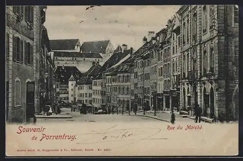 AK Porrentruy, Rue du Marché, Strassenpartie