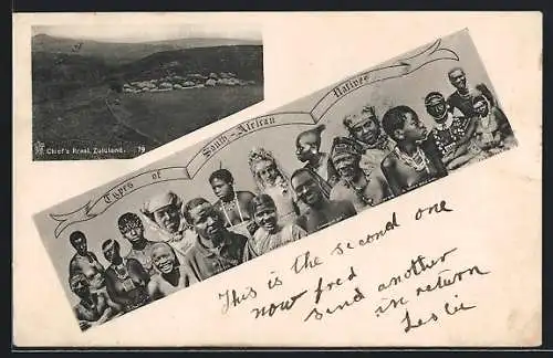 AK Zululand, Chiefs Kraal, Types of South African Natives