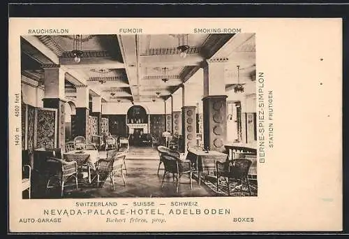 AK Adelboden, Nevada Palace-Hotel, Rauchsalon