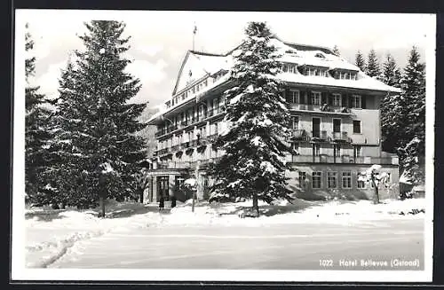AK Gstaad, Hotel Bellevue im Winter