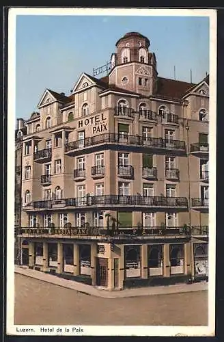 AK Luzern, Hotel de la Paix
