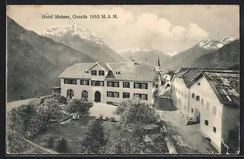 AK Guarda, Blick auf das Hotel Meisser