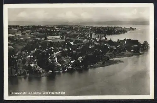 AK Hemmenhofen a. Untersee, Ortsansicht vom Flugzeug aus gesehen