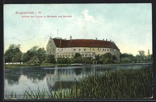 AK Burgsteinfurt i. W., Schloss des Fürsten zu Bentheim und Steinfurt