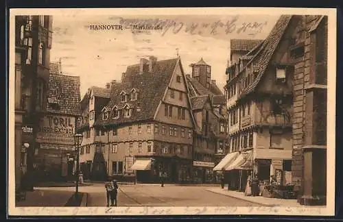 AK Hannover, Geschäfte in der Marktstrasse