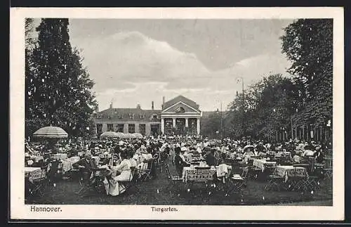 AK Hannover, Cafe im Tiergarten