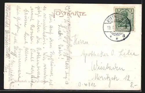 AK Kyffhäuser / Kaiser Wilhelm Denkmal, Gasthaus mit Denkmal