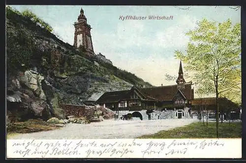 AK Kyffhäuser-Denkmal mit Wirtschaft