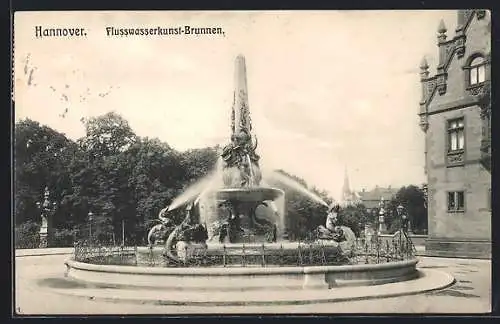 AK Hannover, Fontäne der Flusswasserkunst