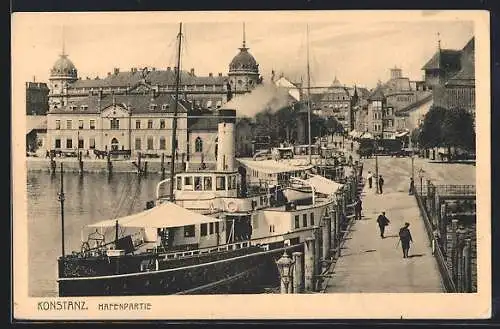 AK Konstanz, Schiffe im Hafen